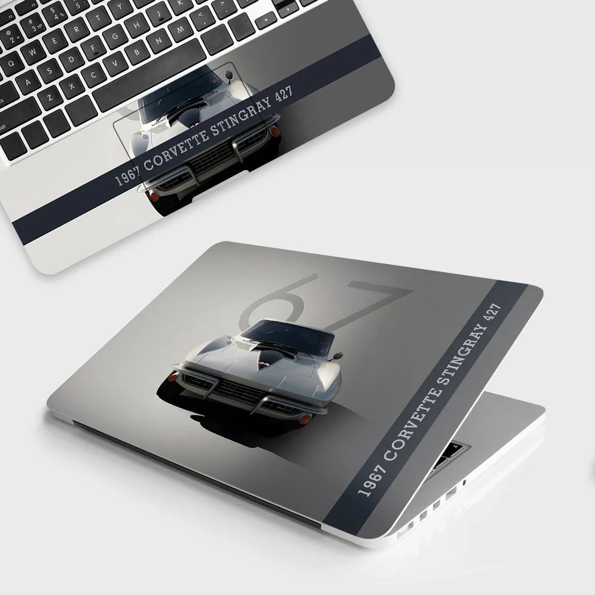 1967 Corvette Stingray 427 laptop skin - Cars & Bikes vinyl skin by Thuk Store