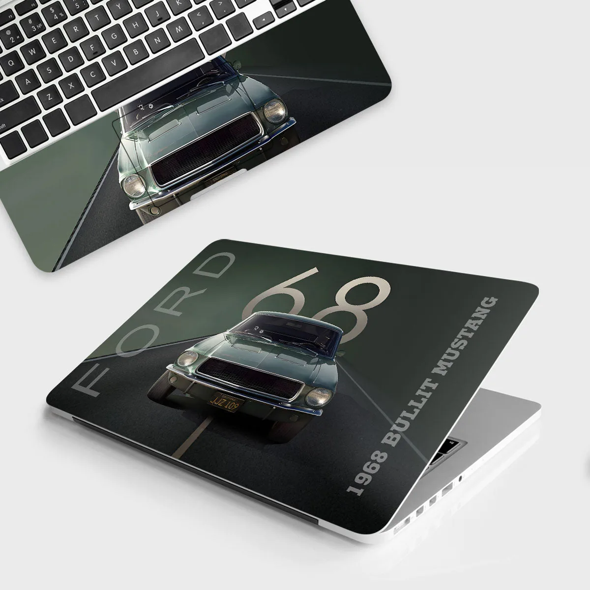 1968 Bullit Mustang laptop skin - Cars & Bikes vinyl skin by Thuk Store