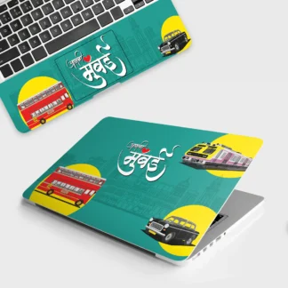Aamchi Mumbai laptop skin - Desi vinyl skin by Thuk Store