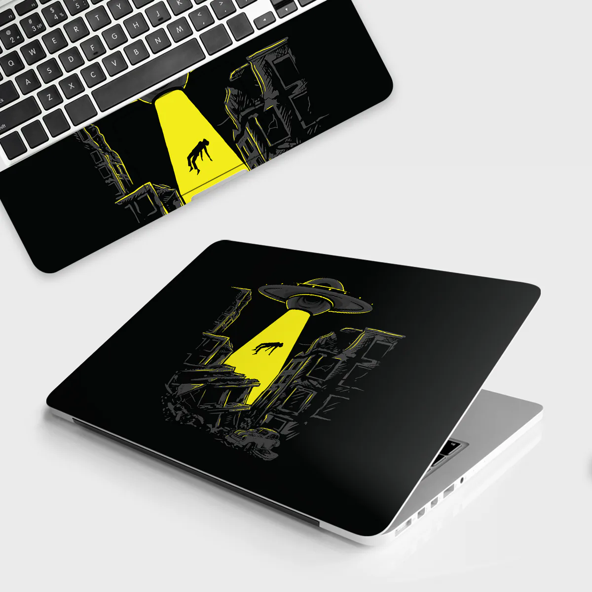 Alien Abduction laptop skin - Patterns vinyl skin by Thuk Store