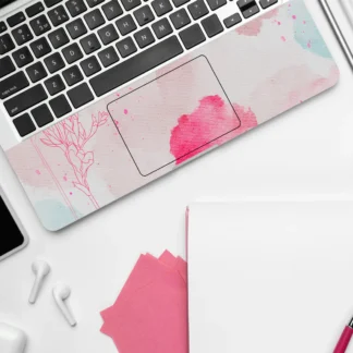 Believe Florals laptop skin - Botanical vinyl skin by Thuk Store