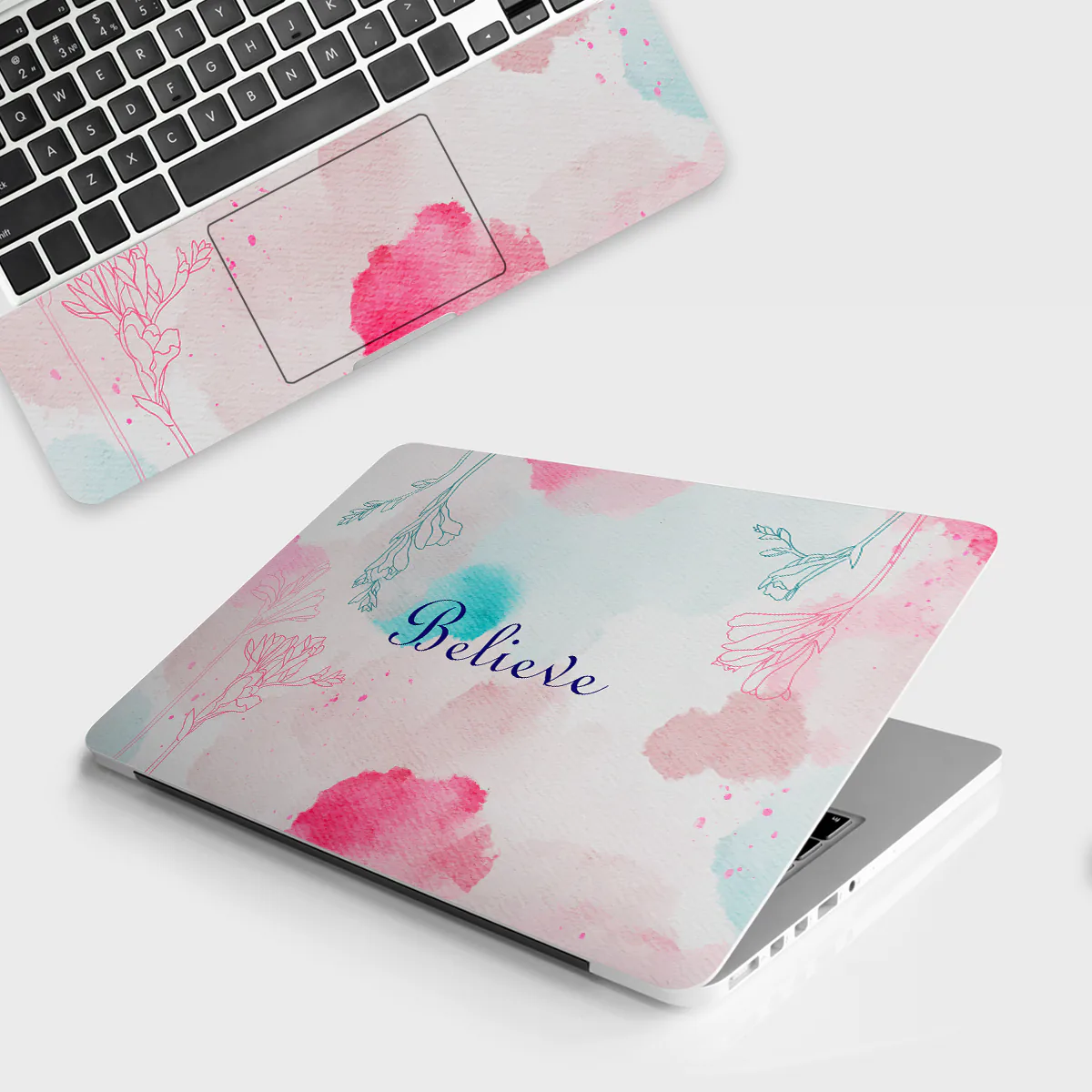 Believe Florals laptop skin - view 2 of 4