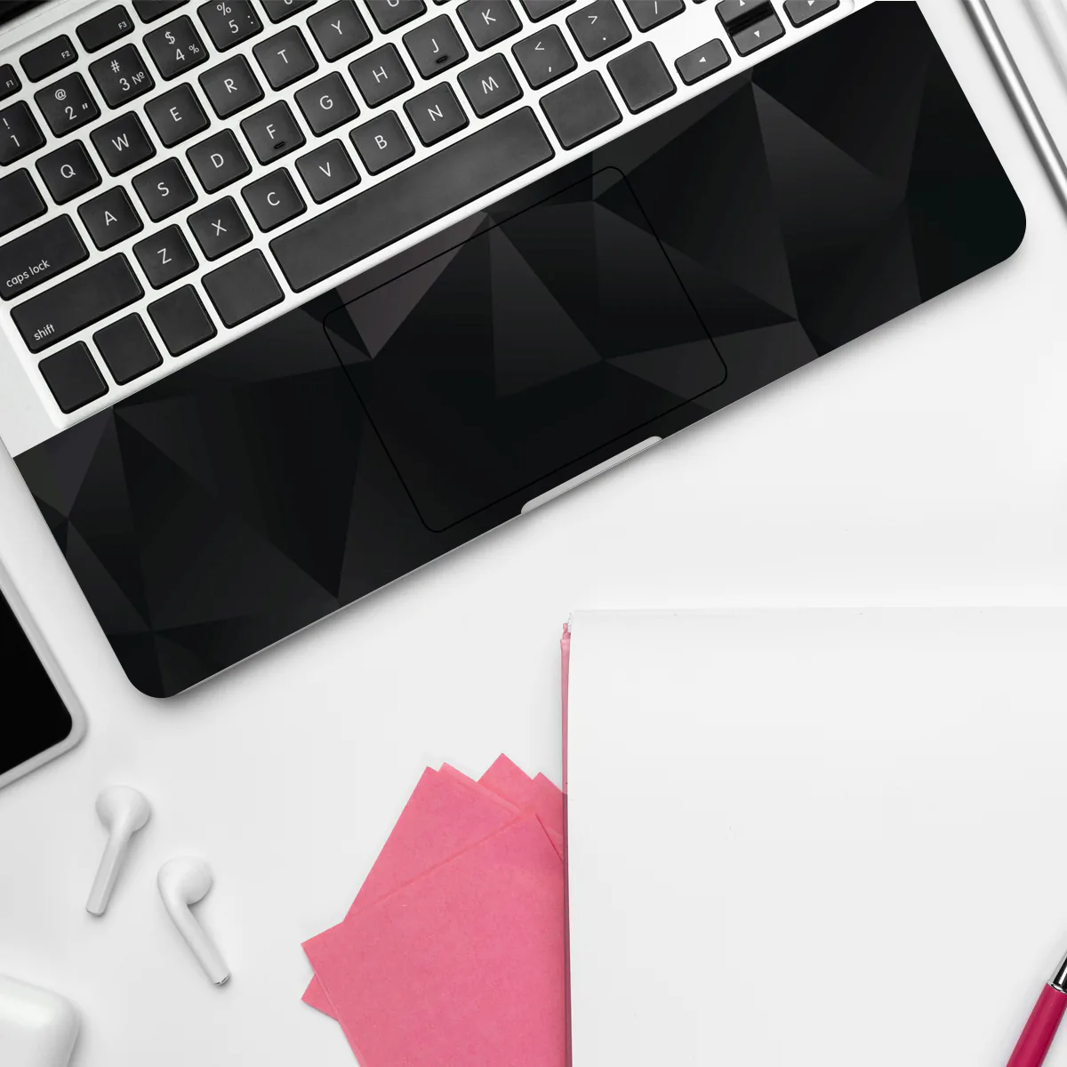 Black Diamond laptop skin - Abstract vinyl skin by Thuk Store