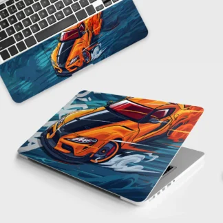 Blazing Supra laptop skin - Cars & Bikes vinyl skin by Thuk Store