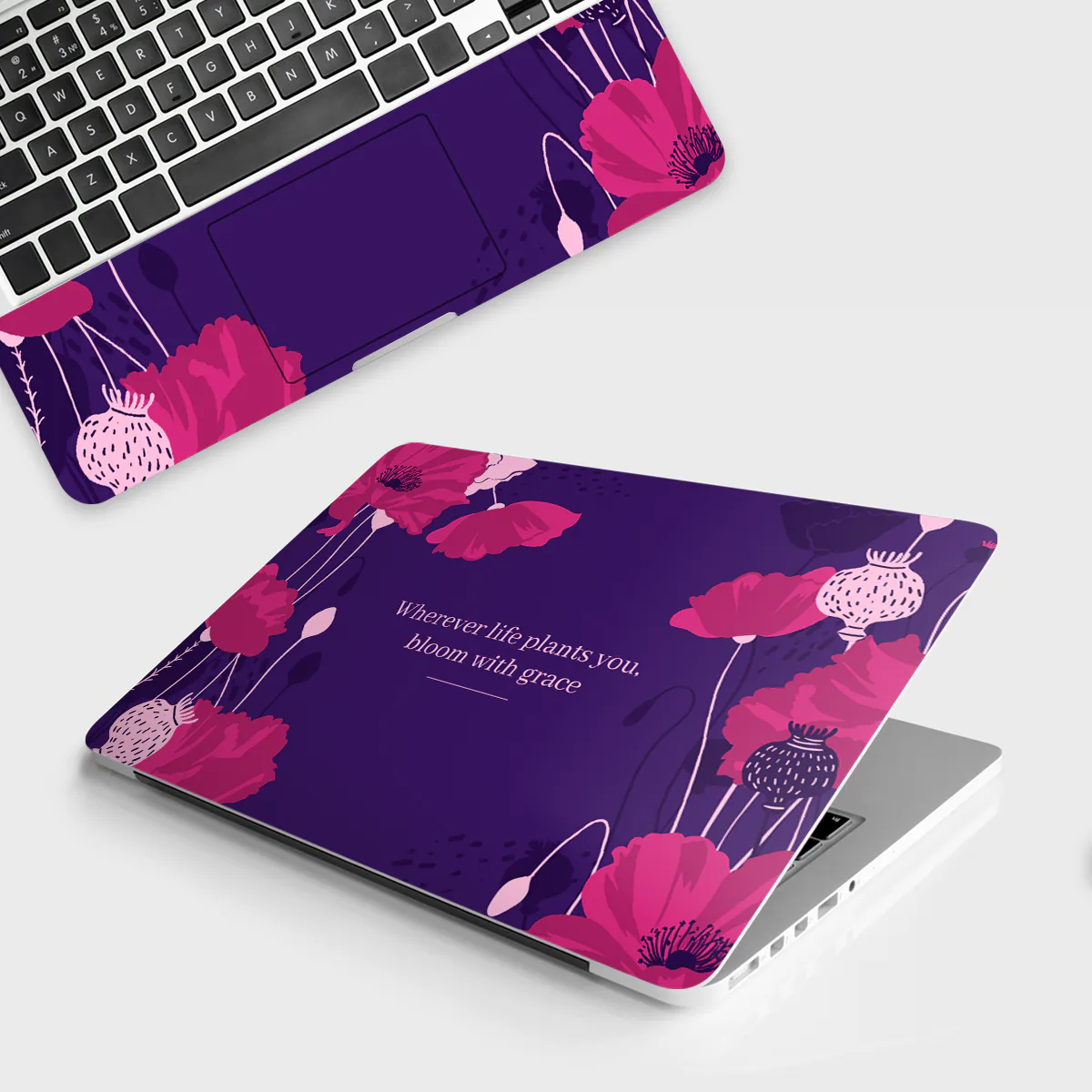 Bloom with Grace laptop skin - view 2 of 3