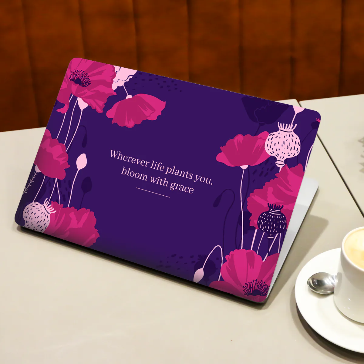 Bloom with Grace laptop skin - view 3 of 3