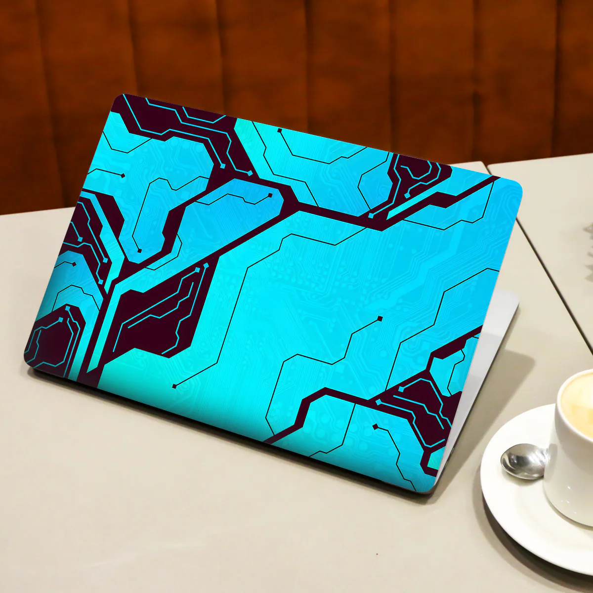 Blue Circuit laptop skin - view 3 of 4