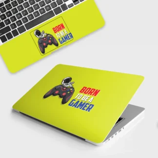 Born to be a Gamer laptop skin - Gaming vinyl skin by Thuk Store