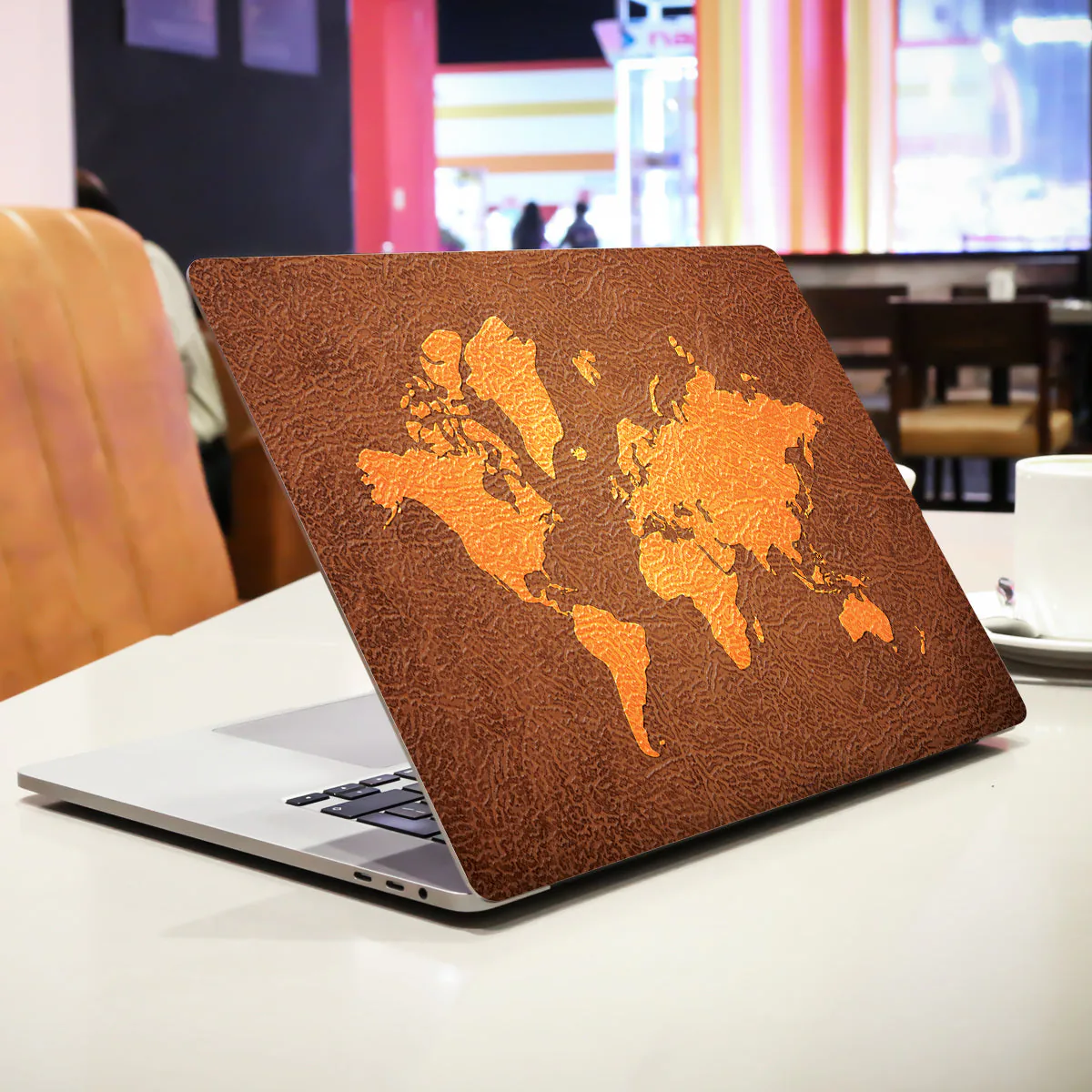 Brown World Map laptop skin - view 2 of 4