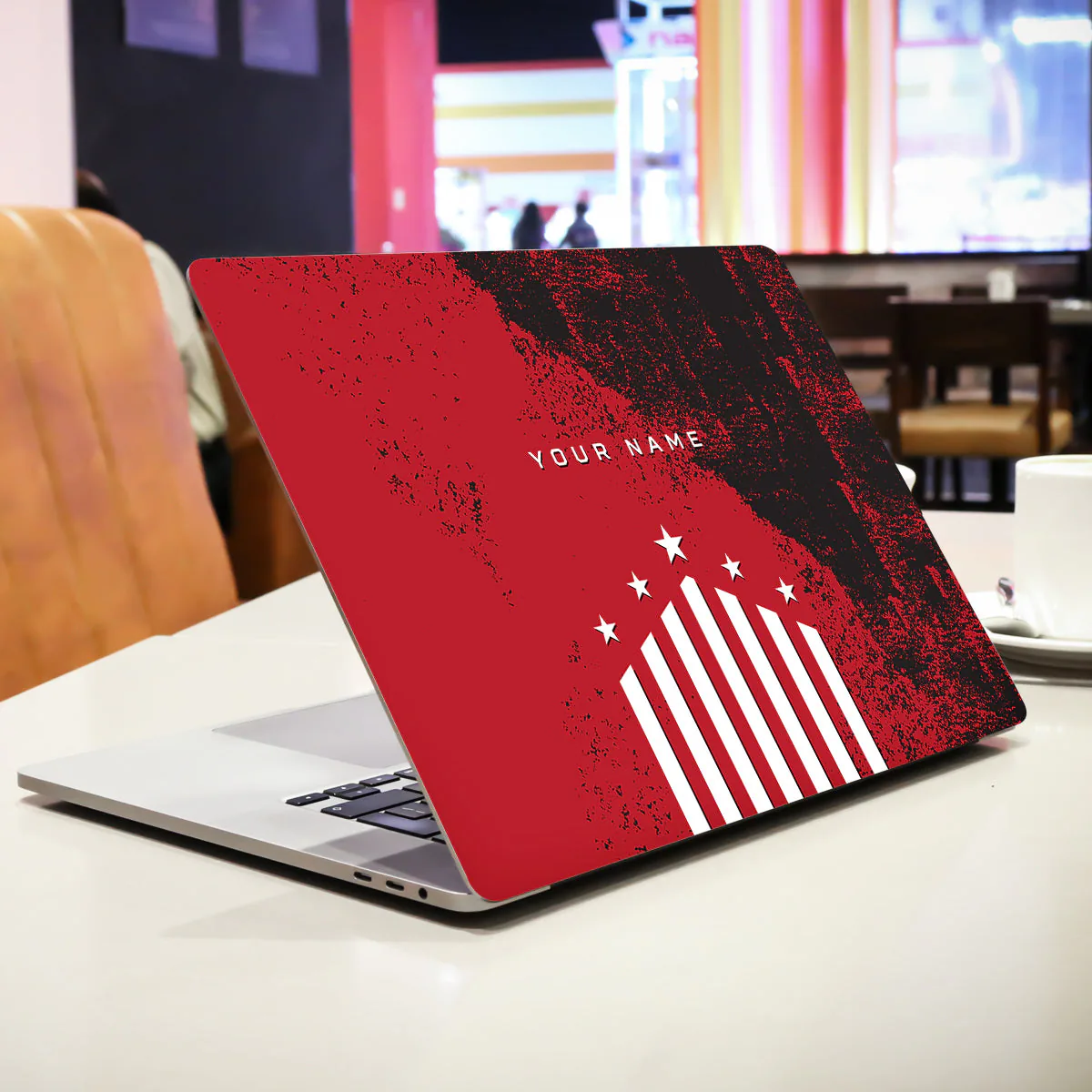 Captain Red with Name laptop skin - view 2 of 4