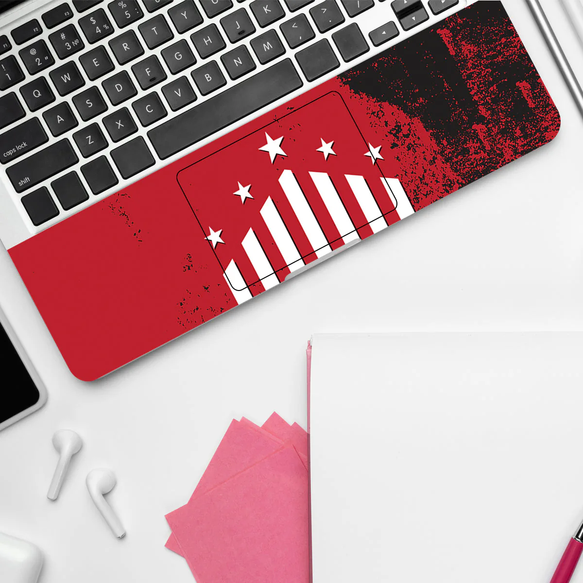 Captain Red with Name laptop skin - view 4 of 4