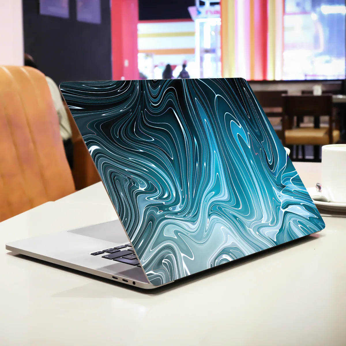 Cerulean Liquid Texture laptop skin - view 2 of 4