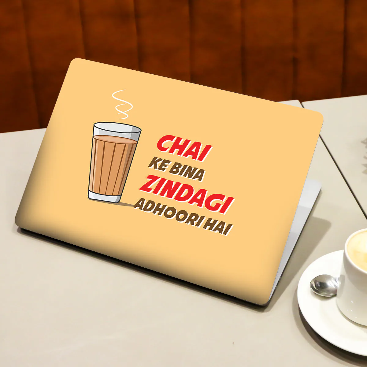 Chai Ke Bina Zindagi Adhoori Hai laptop skin - view 3 of 4