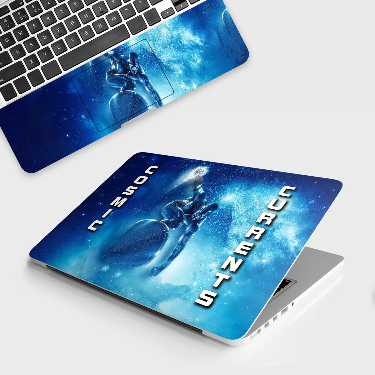 Cosmic Currents laptop skin - Space vinyl skin by Thuk Store
