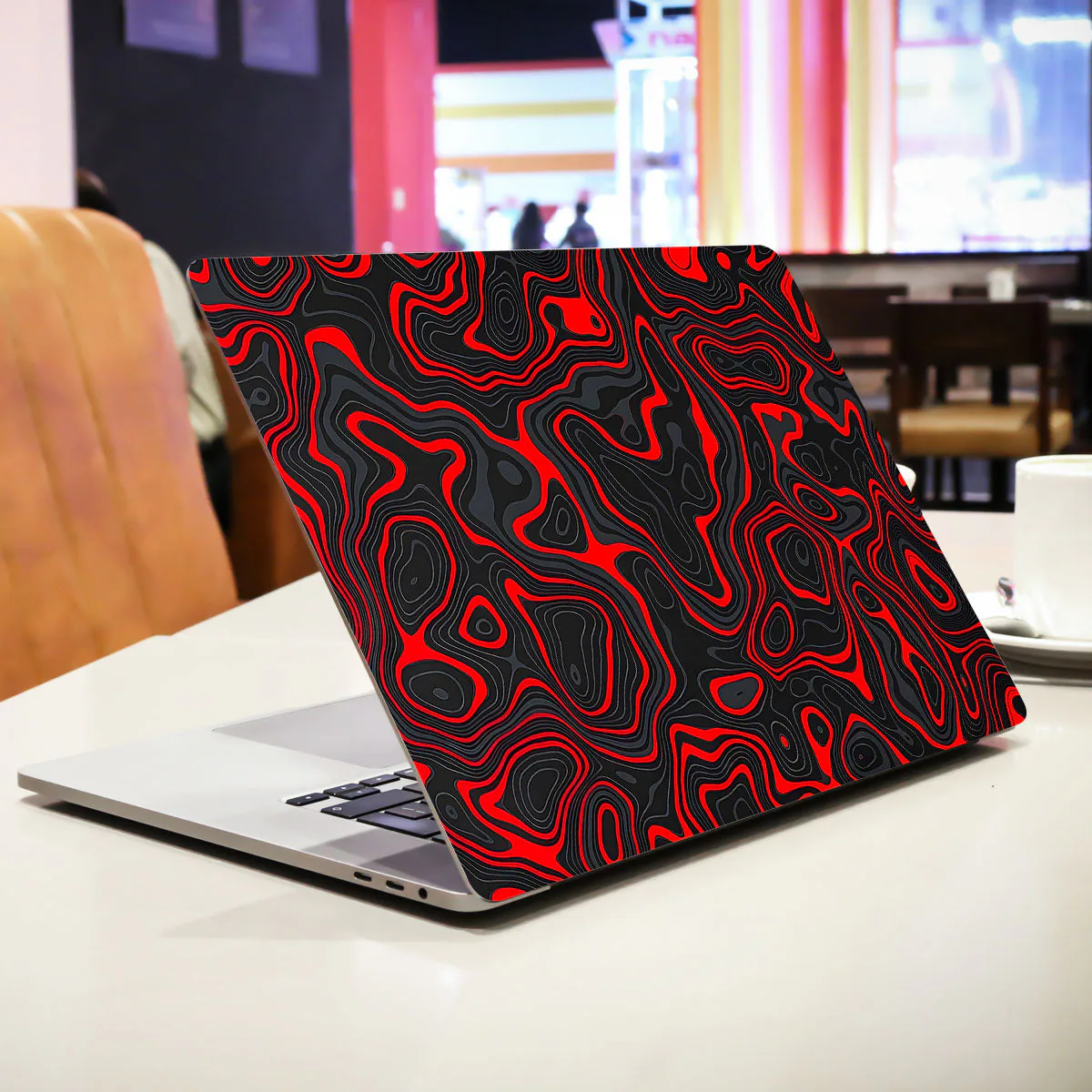 Crimson Waves laptop skin - view 2 of 4