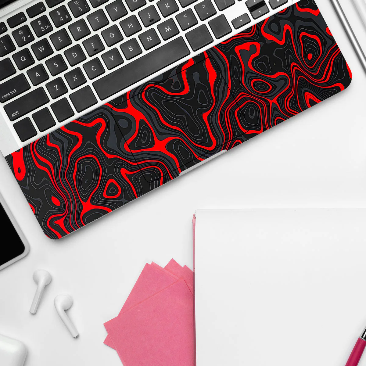 Crimson Waves laptop skin - view 4 of 4