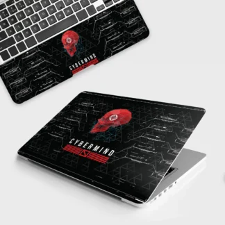 Cybermind laptop skin - Cyberpunk vinyl skin by Thuk Store