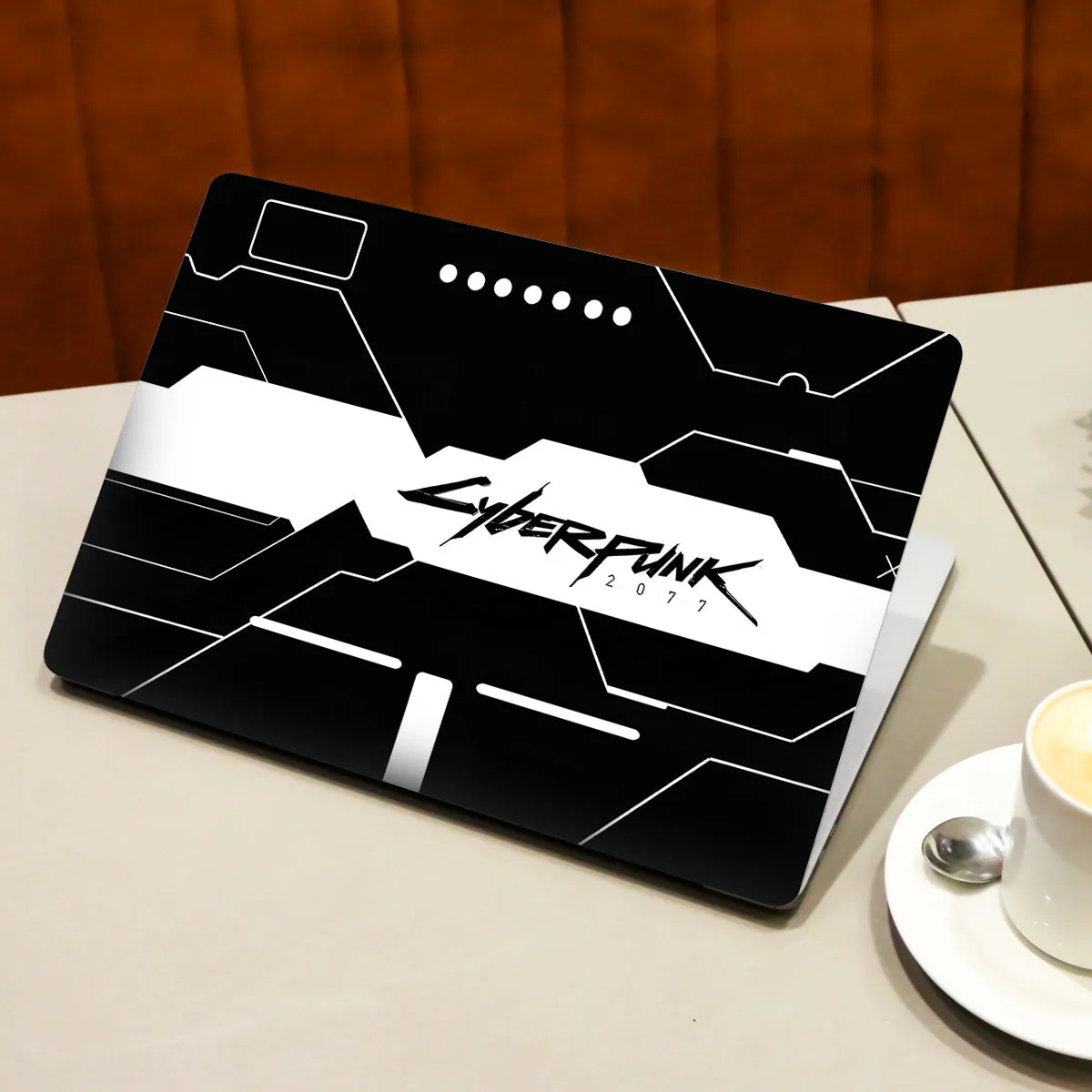 Cyberpunk Dark Mode laptop skin - view 3 of 4