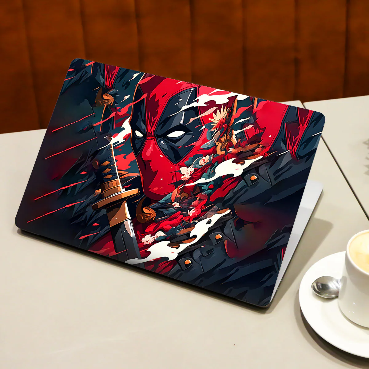 Deadpool Artful Chaos with Katana laptop skin - view 3 of 4