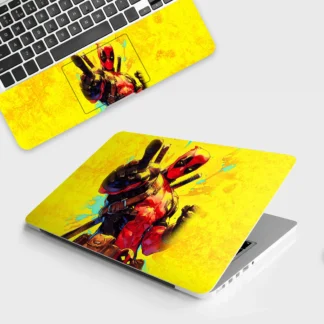Deadpool Strikes Again laptop skin - Comics vinyl skin by Thuk Store