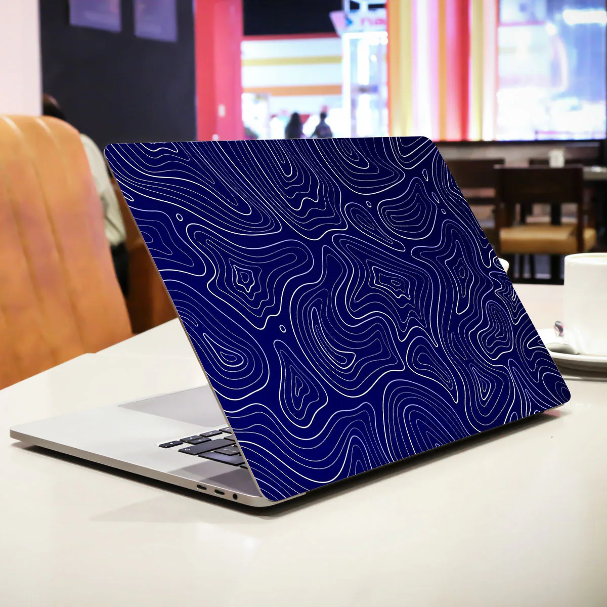 Deep Blue Contour Depths laptop skin - view 2 of 4