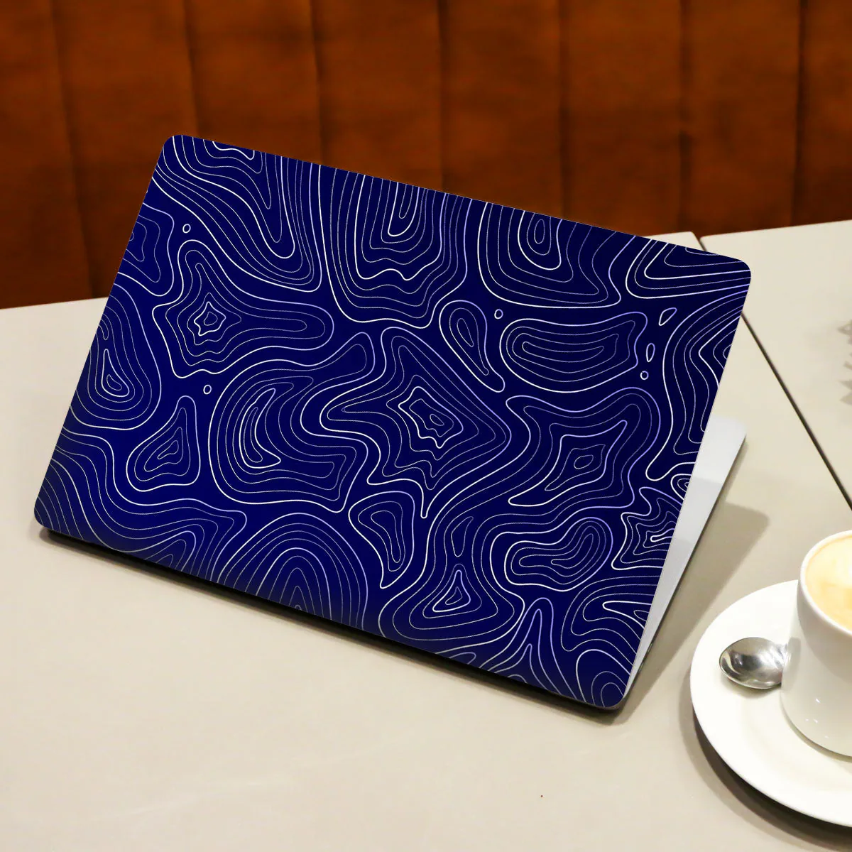 Deep Blue Contour Depths laptop skin - view 3 of 4