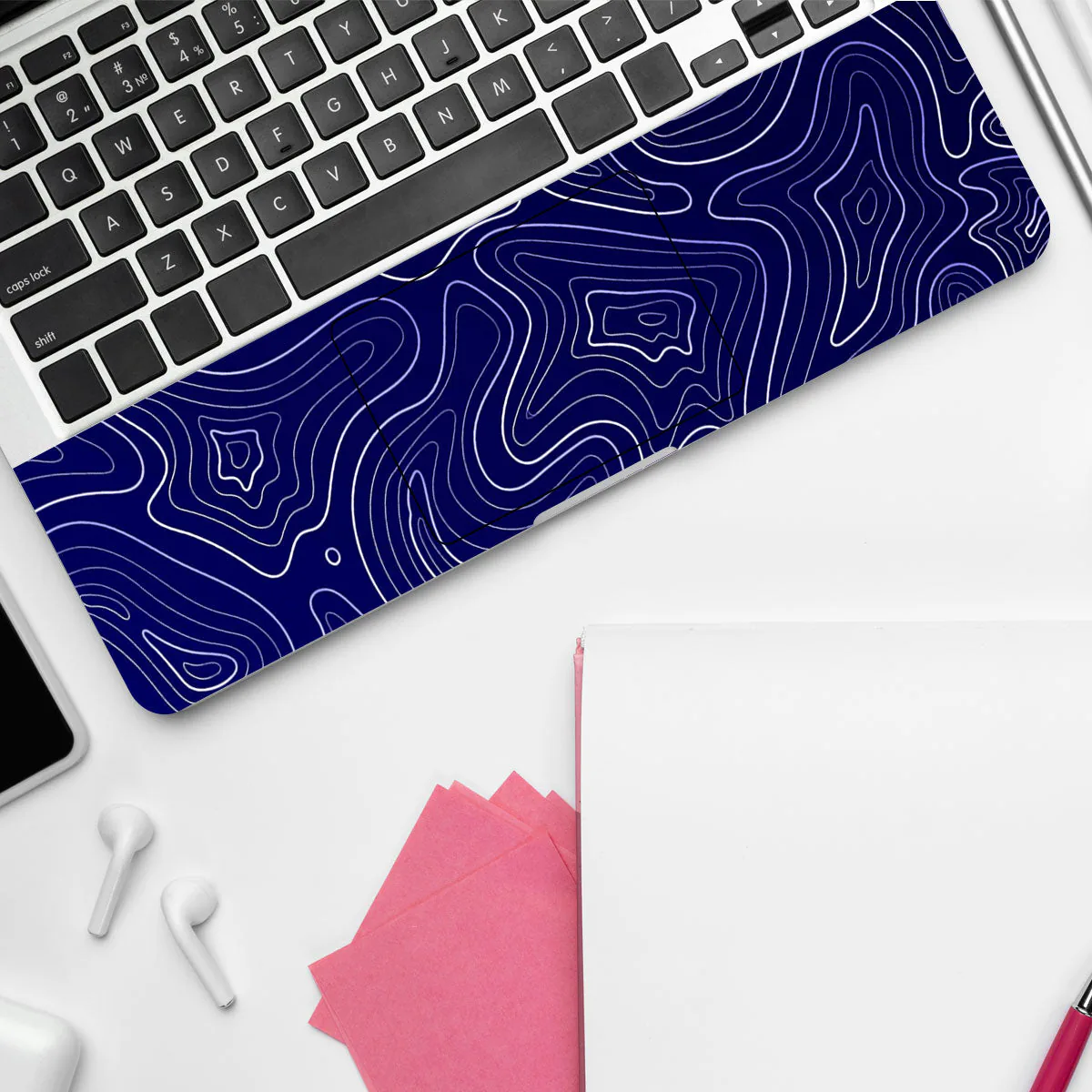 Deep Blue Contour Depths laptop skin - view 4 of 4