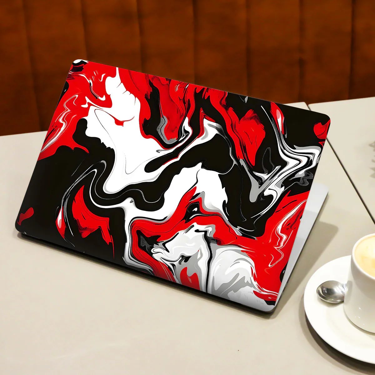 Dynamic Red Splash laptop skin - view 3 of 4