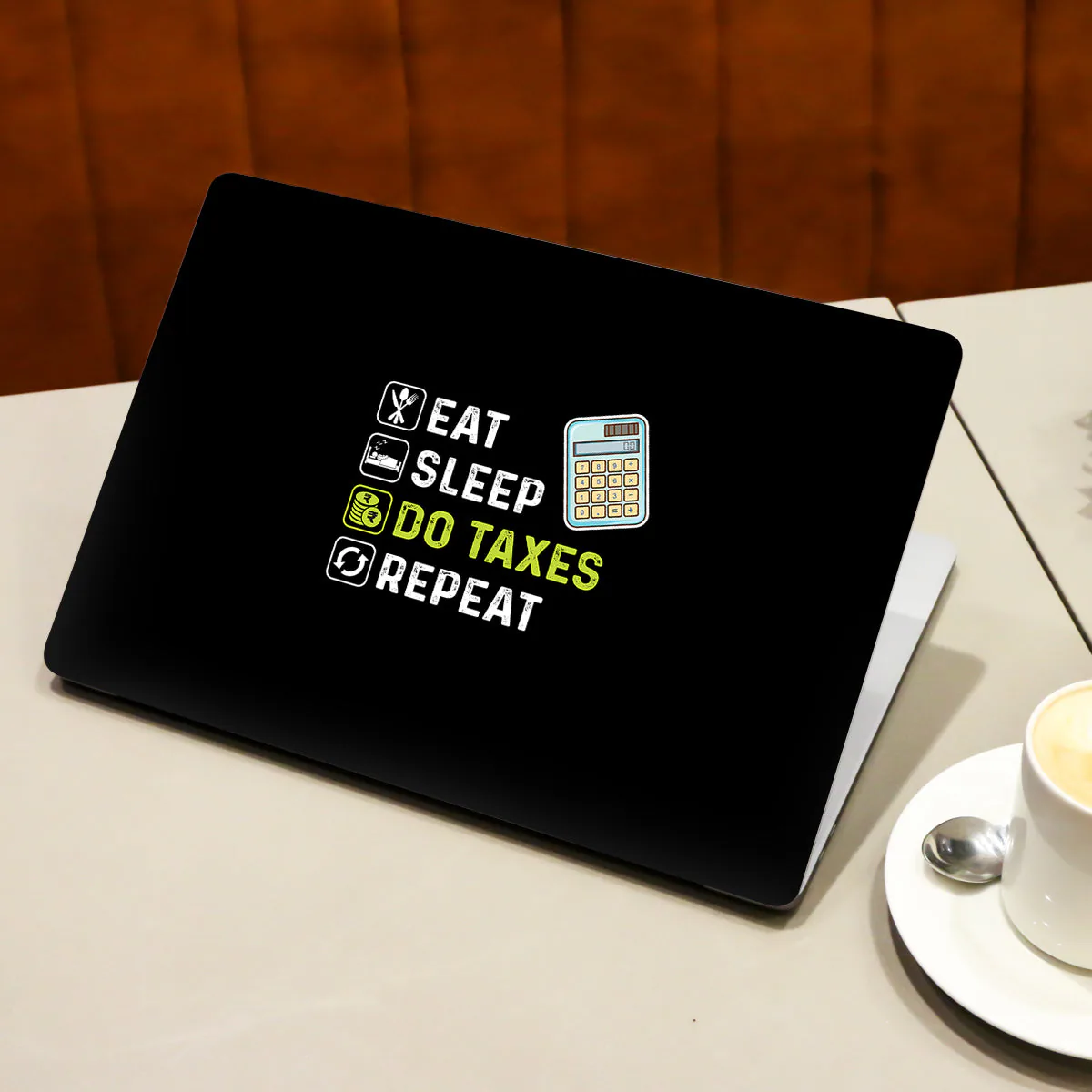 Eat, Sleep, Do Taxes laptop skin - view 3 of 4