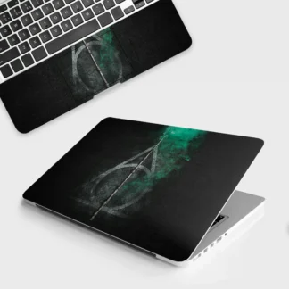 Elder Wand Deathly Hallows Symbol laptop skin - Movies vinyl skin by Thuk Store