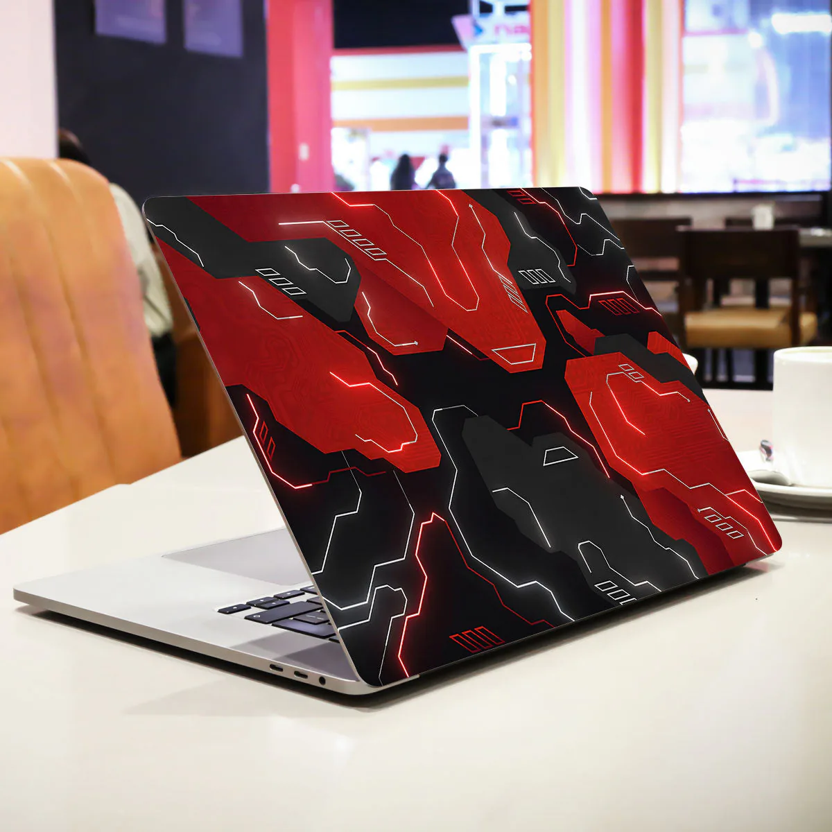Electric Grid in Red laptop skin - view 2 of 4