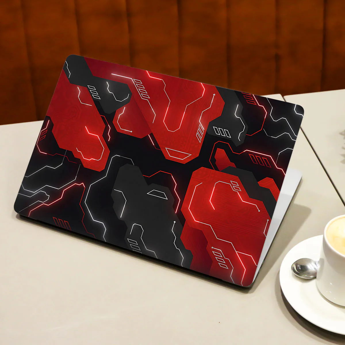 Electric Grid in Red laptop skin - view 3 of 4