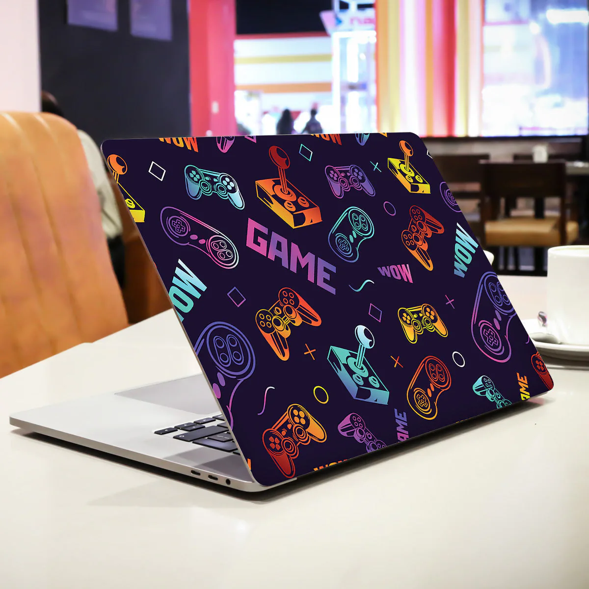 Fluorescent Game Controller Pattern laptop skin - view 2 of 4