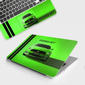 Ford GT Mustang in Green laptop skin - Cars & Bikes vinyl skin by Thuk Store