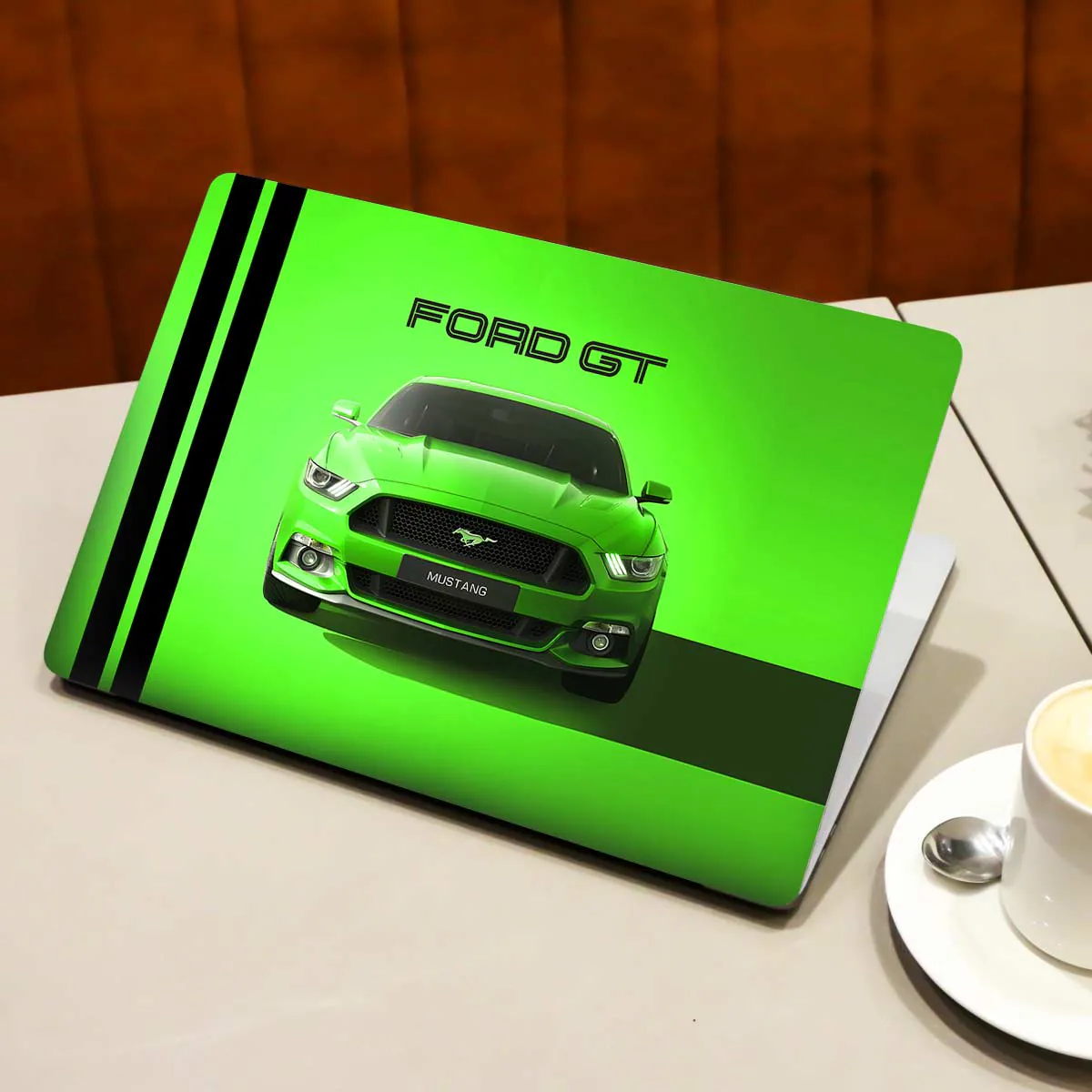 Ford GT Mustang in Green laptop skin - view 3 of 4