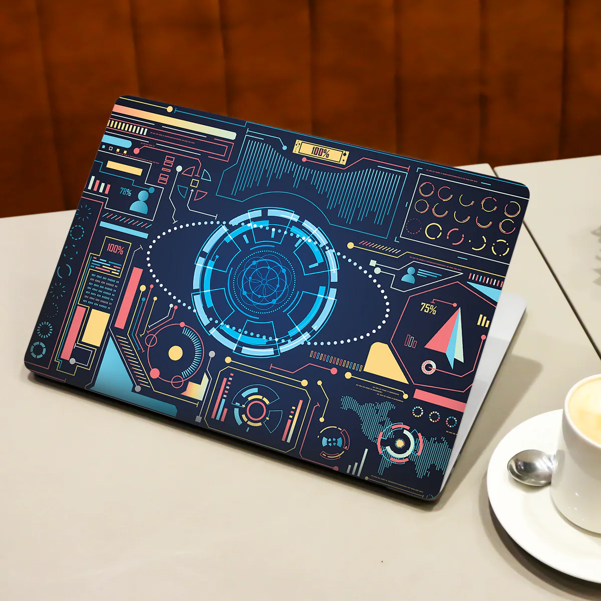 Futuristic Hud Interface laptop skin - view 3 of 4