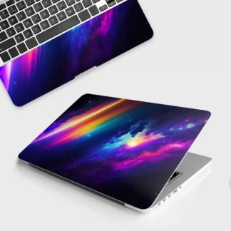 Galaxy Space laptop skin - Abstract vinyl skin by Thuk Store