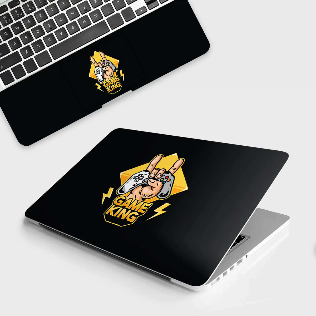 Game King laptop skin - Gaming vinyl skin by Thuk Store