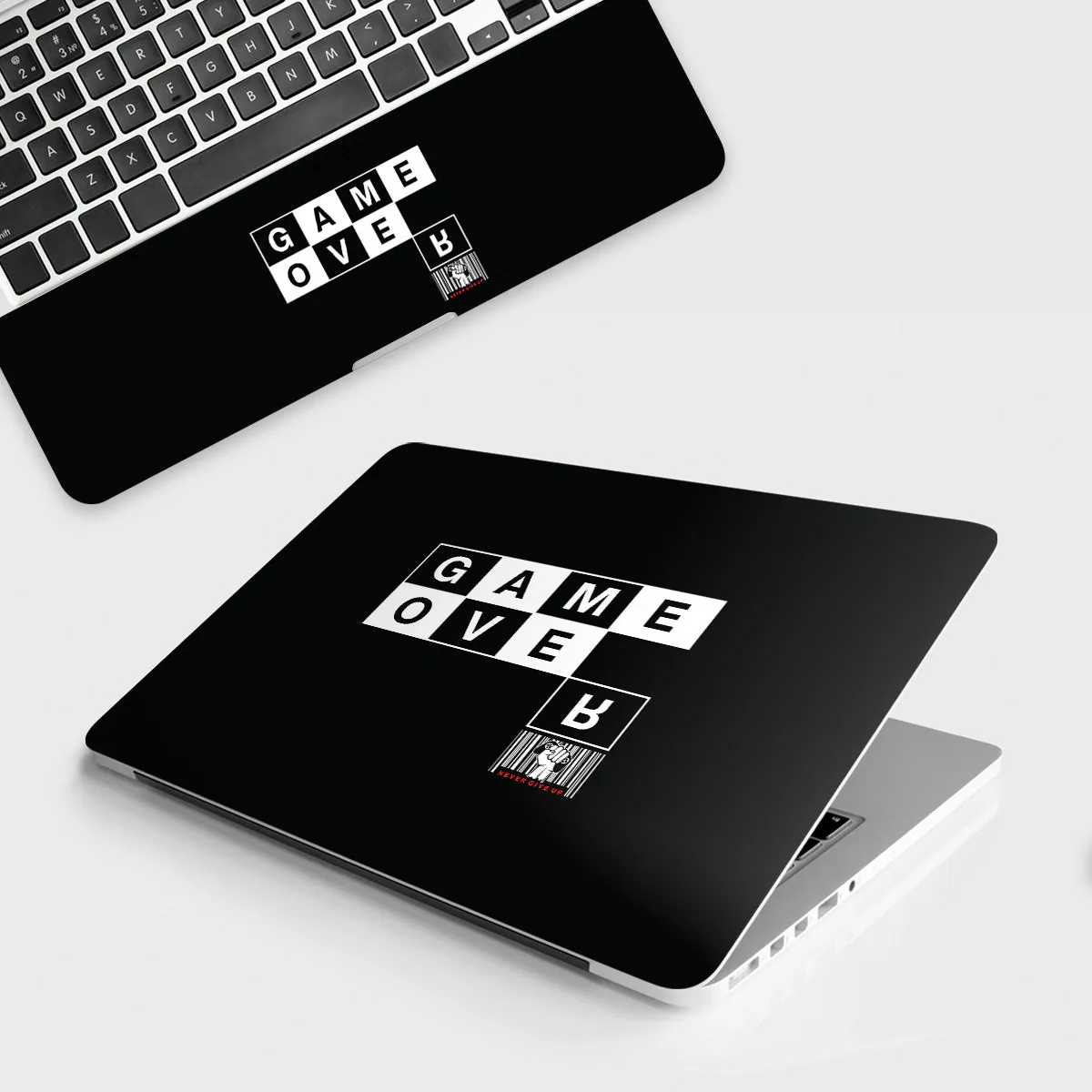 Game Over laptop skin - Gaming vinyl skin by Thuk Store