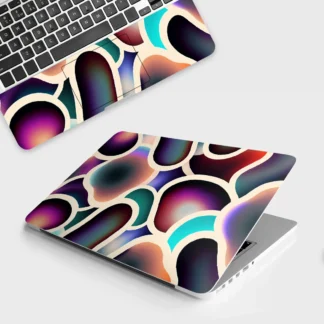 Gradient Colorful Blobs laptop skin - Abstract vinyl skin by Thuk Store