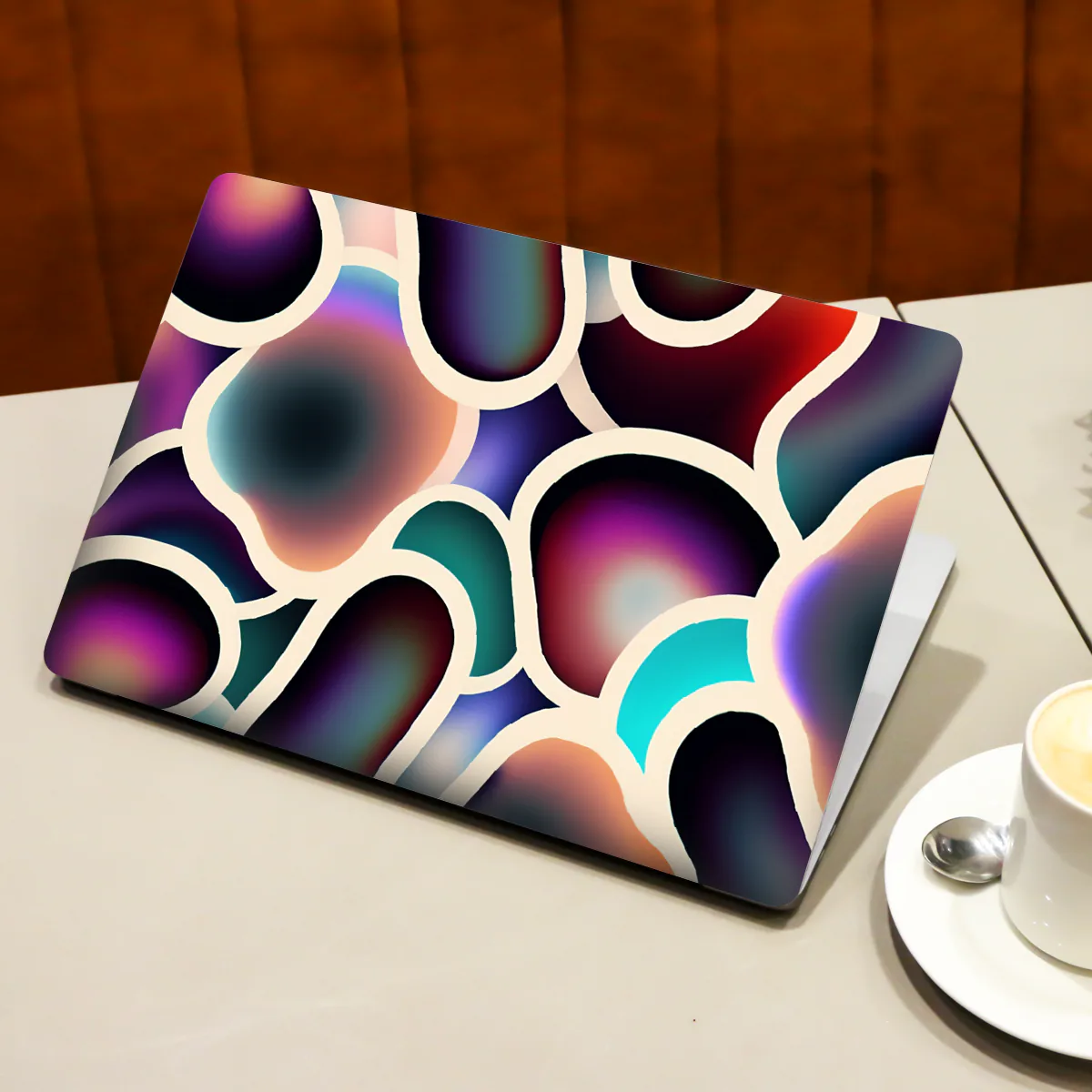 Gradient Colorful Blobs laptop skin - view 3 of 4