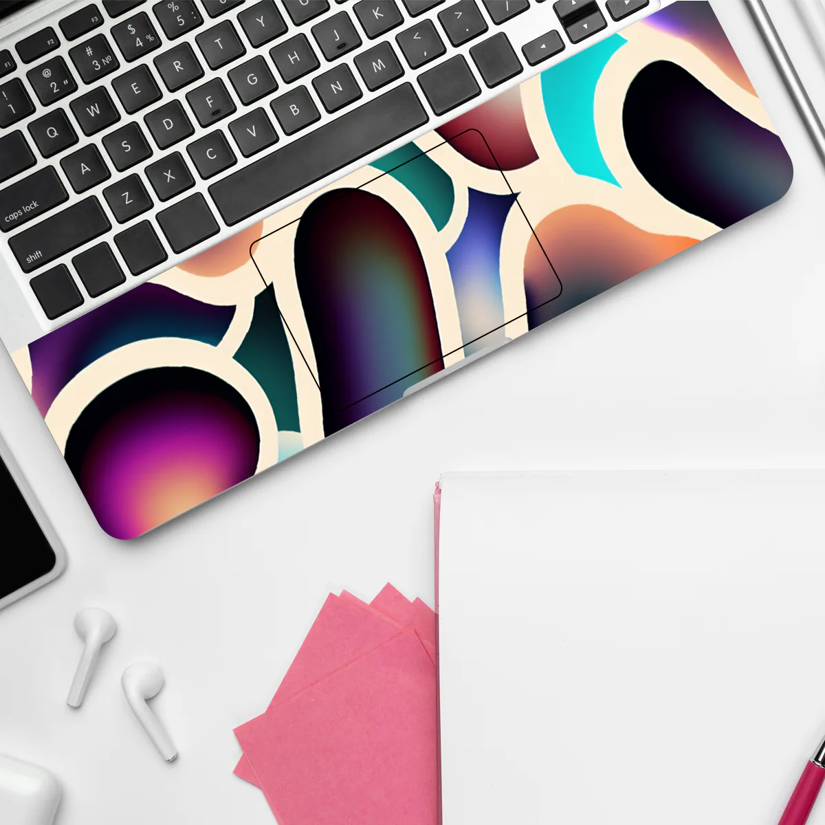 Gradient Colorful Blobs laptop skin - view 4 of 4