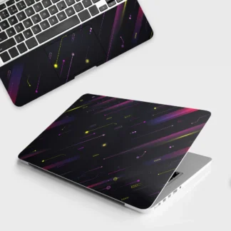 Gradient Futurisitc laptop skin - Abstract vinyl skin by Thuk Store