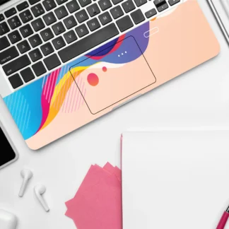 Gradient Waves laptop skin - Abstract vinyl skin by Thuk Store