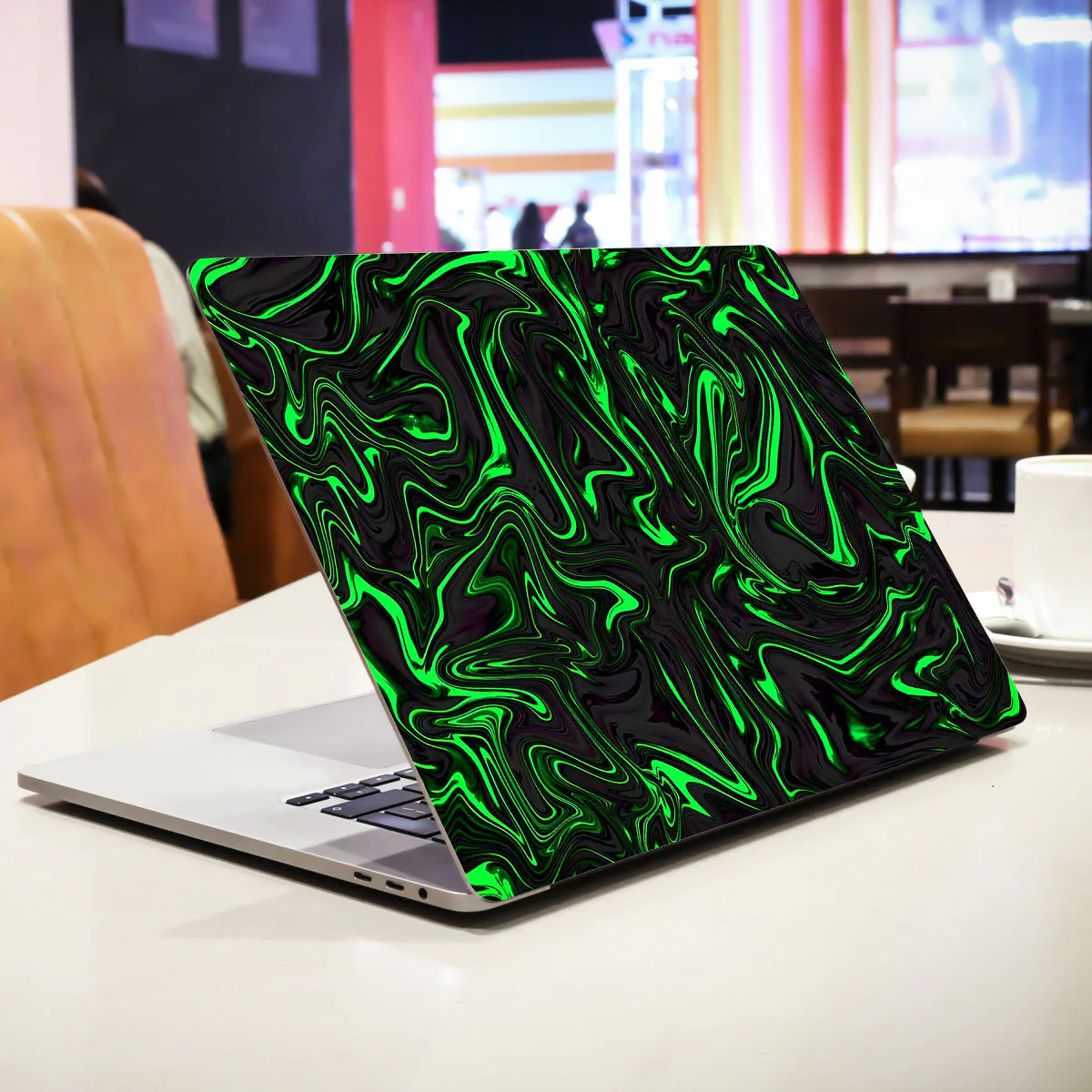 Green Liquid Pattern laptop skin - view 2 of 4