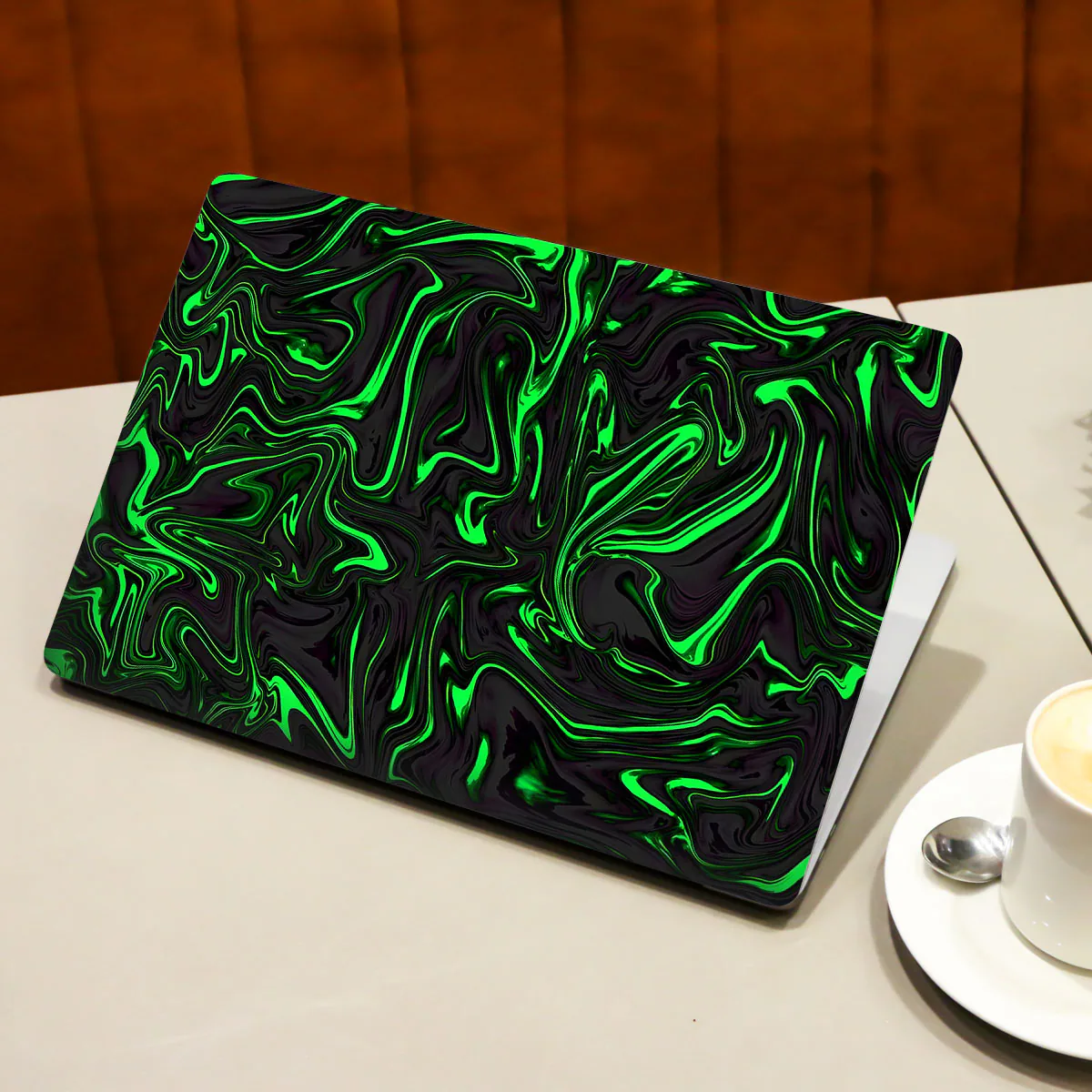 Green Liquid Pattern laptop skin - view 3 of 4