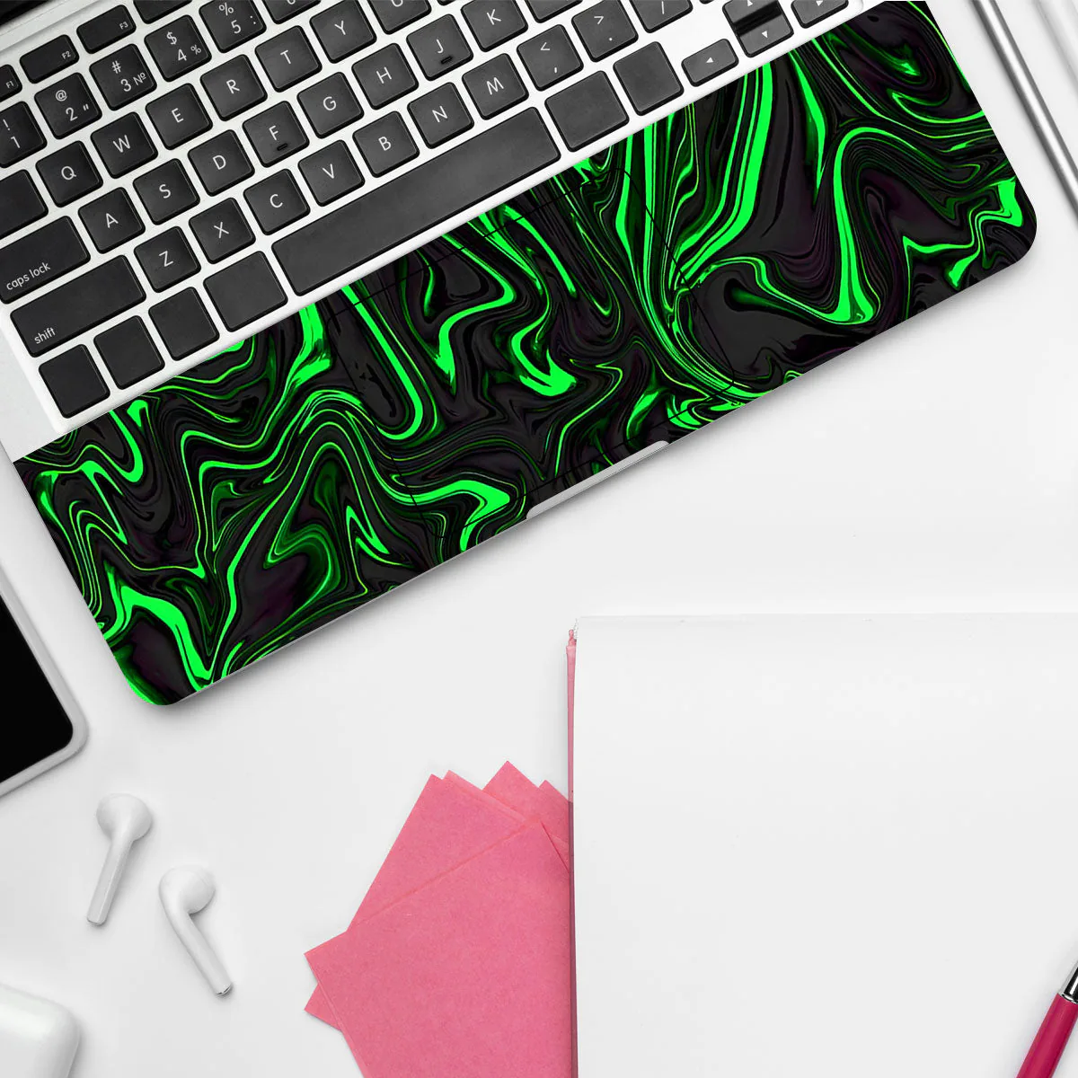 Green Liquid Pattern laptop skin - view 4 of 4
