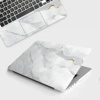 Grey Golden laptop skin - Marble vinyl skin by Thuk Store