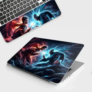 Harry Potter vs The Dark Lord laptop skin - Movies vinyl skin by Thuk Store