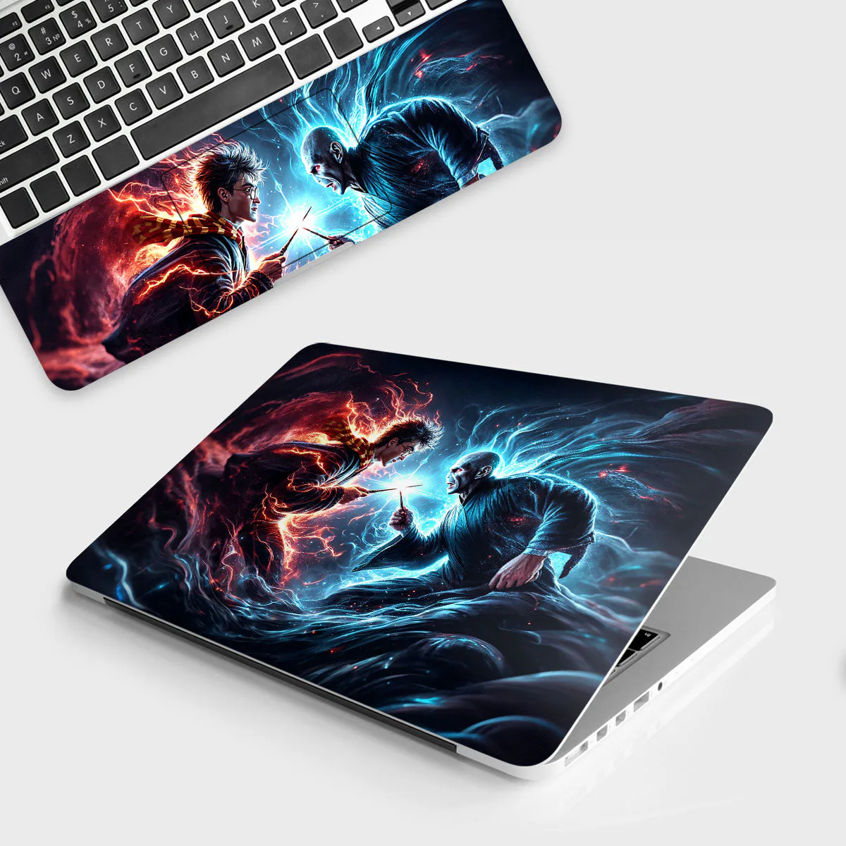 Harry Potter vs The Dark Lord laptop skin - Movies vinyl skin by Thuk Store